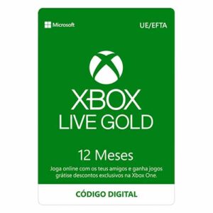 Sobre o produto Cartão Xbox Live Gold 12 Meses (Formato Digital) Tem um jogador na sua lista de ofertas? Dê-lhe um cartão de oferta Xbox para o entretenimento e os jogos mais recentes na Xbox e no Windows. O cartão permitir-lhe-á comprar os títulos mais recentes, clássicos e conteúdos exclusivos. Para resgatar o código: 1. Aceda a microsoft.com/redeem; 2. Revele e introduza cuidadosamente o código; 3. Comece a comprar. A compra do artigo pressupõe a aceitação dos termos e condições disponíveis sob a imagem do produto.